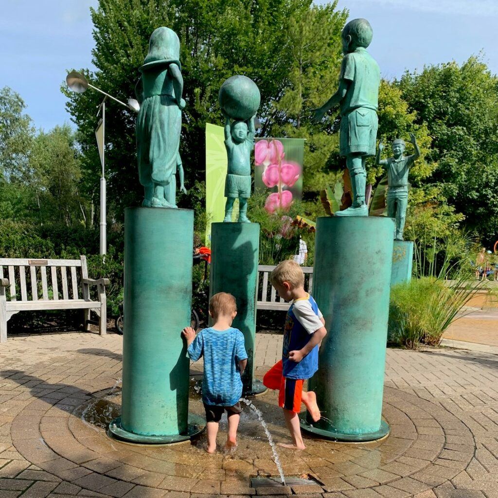 Frederik Meijer Gardens (Grand Rapids, MI) Family Guide - Best Kid-Friendly Spots - Children of the World Fountain