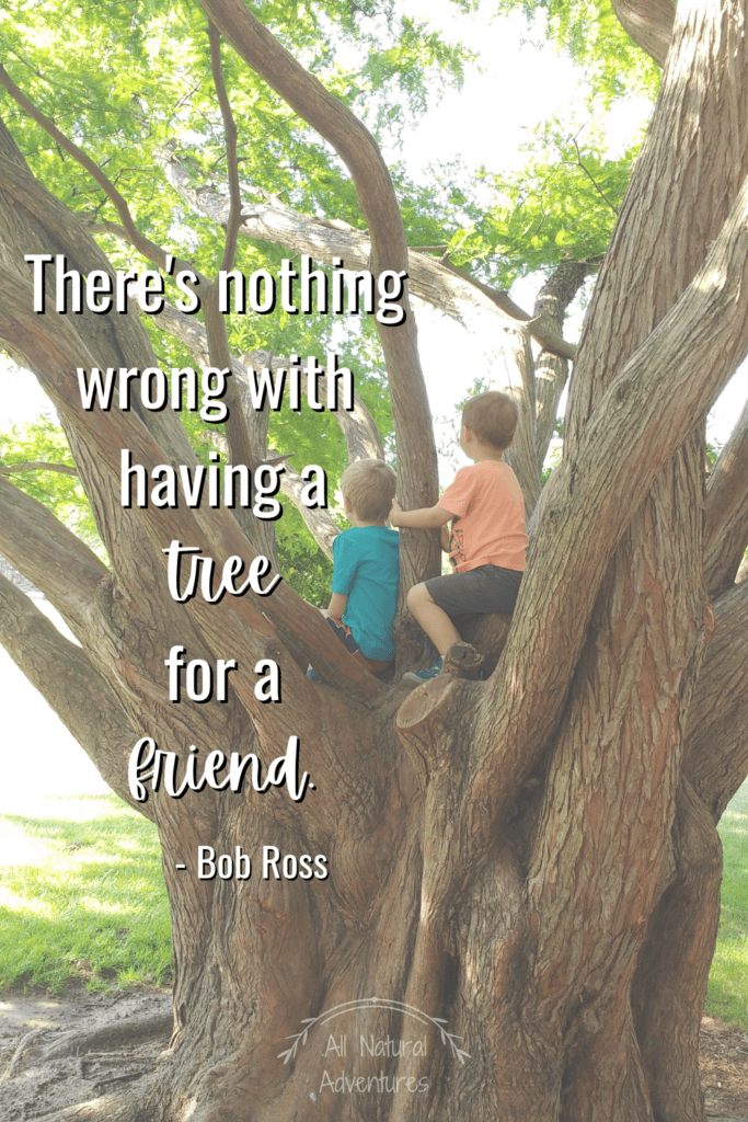 Children's Nature Quotes To Inspire Any Outdoor Adventure With Kids - Teaching Kindness - Bob Ross