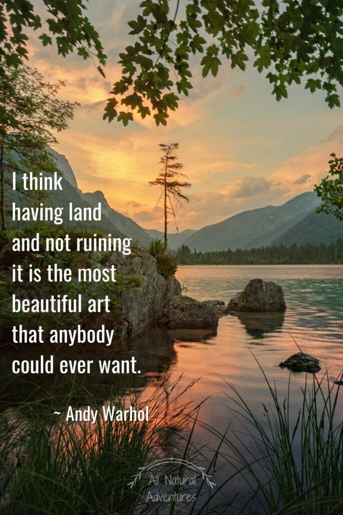 Powerful Quotes About Nature Conservation - Andy Warhol