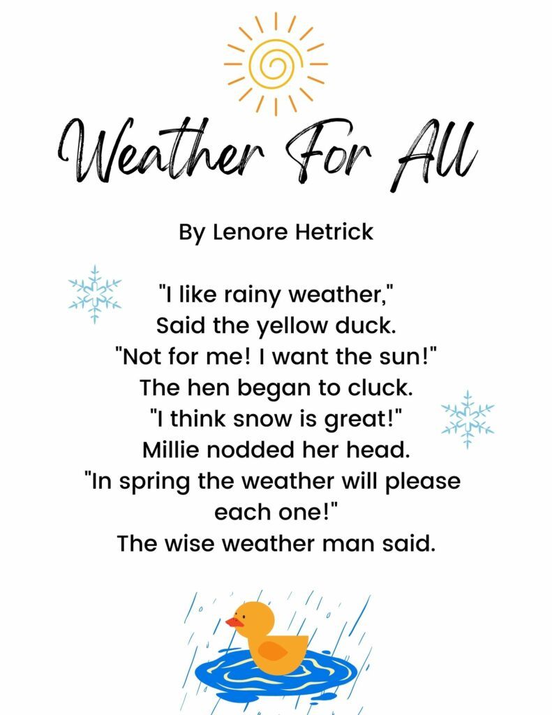 May Poems For Kids   Weather For All 791x1024 