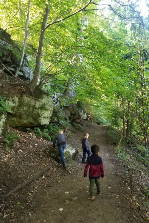 Best Michigan Hikes for Families - The Ledges Trail at Fitzgerald County Park (Grand Ledge, MI)