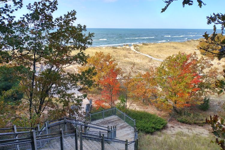 Hiking Trails in Grand Haven, Michigan - Rosy Mound Natural Area